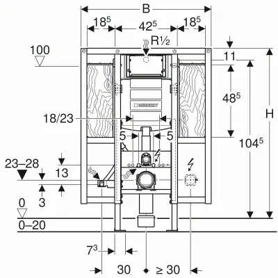 UGRADNI GEBERIT SIGMA INVALIDE