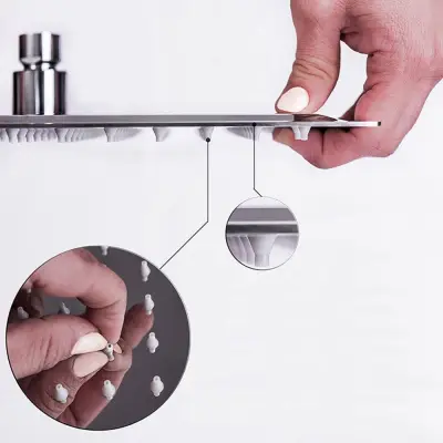 TUŠ RUŽA INOX 200X200 R-022