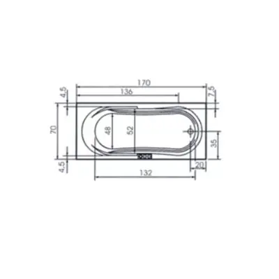 KADA SOLARIA 170X70 LUX