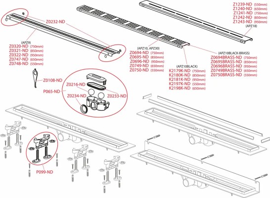 TUŠ KAN.ALCA PVC 75 APZ10 C/ZL