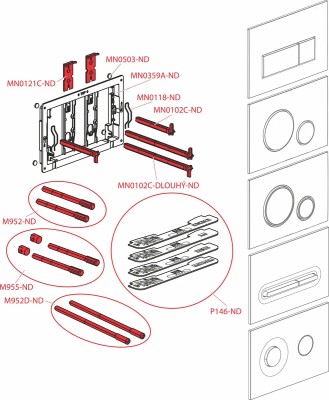 TASTER ALCA PLAST M670 BELI SJ
