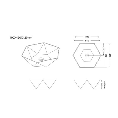 LAVABO NAD.SHB/Z 01 49X49