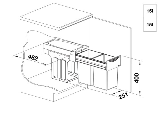 BOTTON II 30/2 2X15L 526376