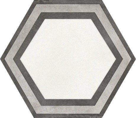 HEXAGON FRAME WHITE 25x22 0,74