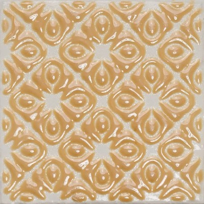 CLAY D.PATTERN MUSTARD 10x10