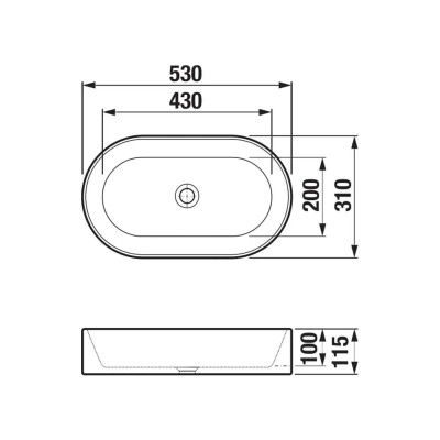 LAVABO ASTRA NADGRADNI 52X31