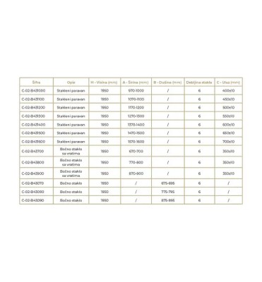 BOČNO STAKLO 70 C-02-B43070 6