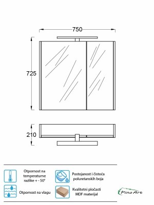 ORMARIĆ ATRIA 75 GD ANTRA.0982