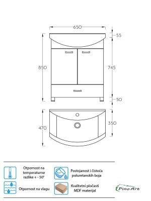 ORMARIĆ KLASIK 65 DD 0097