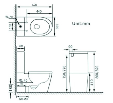 MONOBLOK OVAL B/S 8264012E