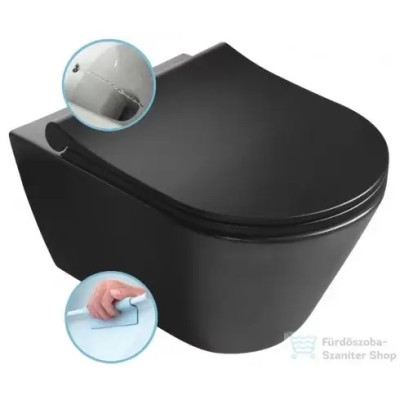 WC ŠOLJA KONZ.AVVA CRNA MAT 49