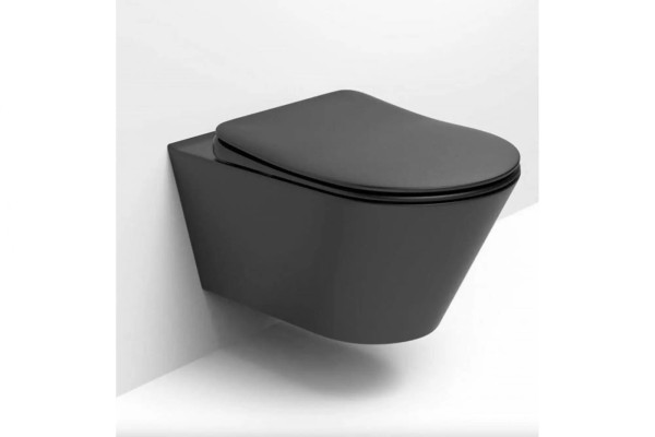 WC ŠOLJA KONZ.AVVA CRNA MAT 49